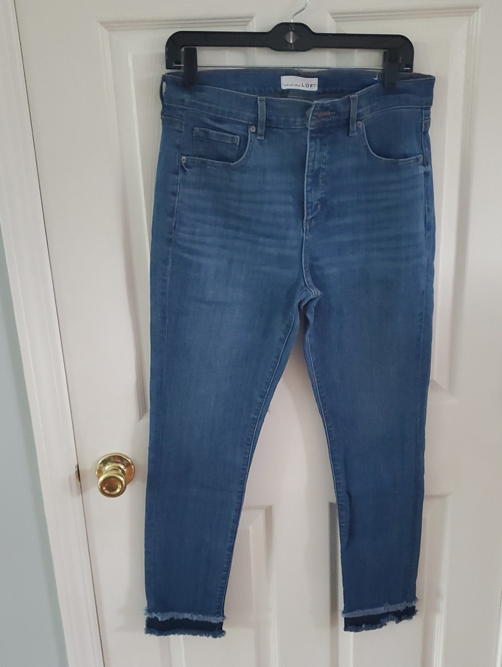 LOFT Medium Blue Skinny High-Rise Jeans